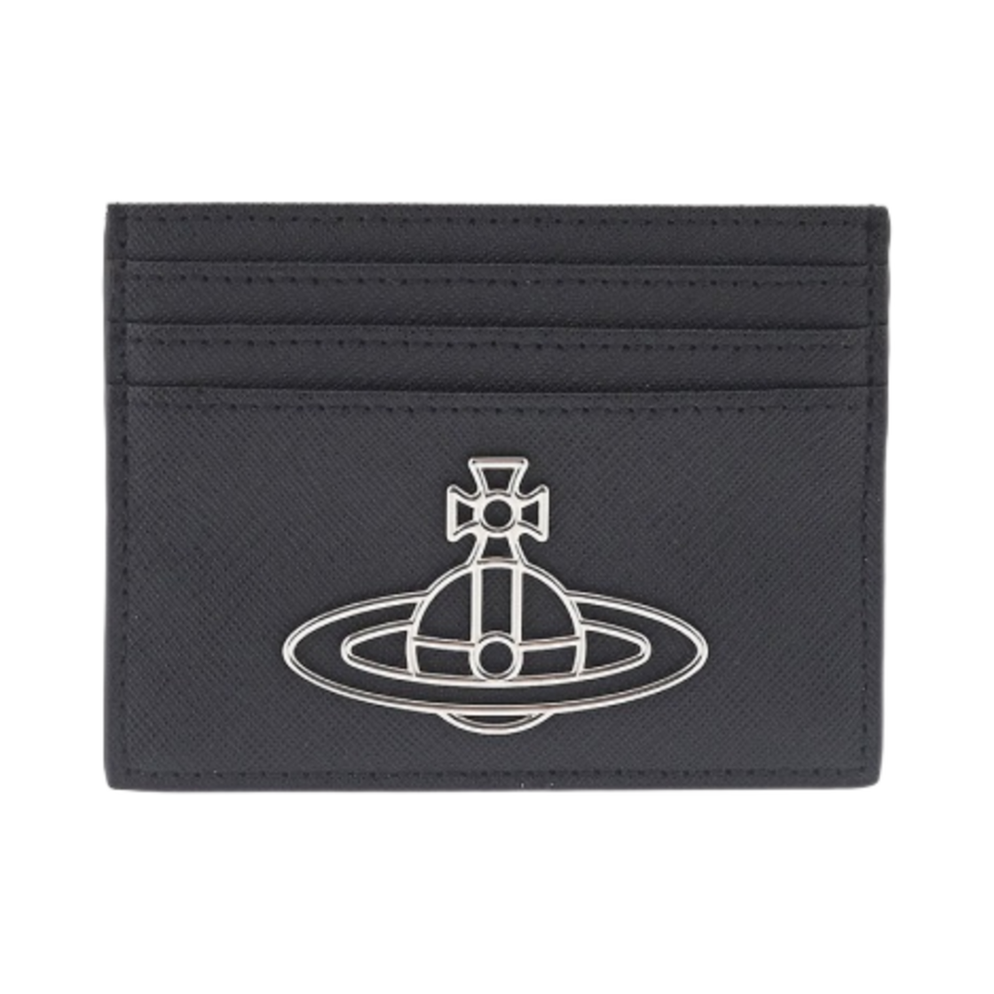 비비안 웨스트우드 사피아노 씬 라인 오브 카드 홀더 블랙