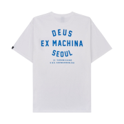 Deus Ex Machina Seongsu College T-Shirt White Midnight Blue