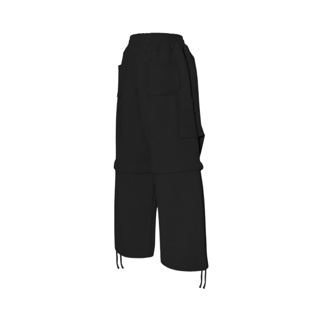 엠제이디 디테쳐블 카펜터 스웻 팬츠 블랙(MJD Detachable Carpenter Sweat Pants Black) - 2