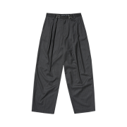 Suade Two Tuck Stripe Slacks Gray