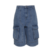 MJD Cargo Denim Bermuda Pants Blue