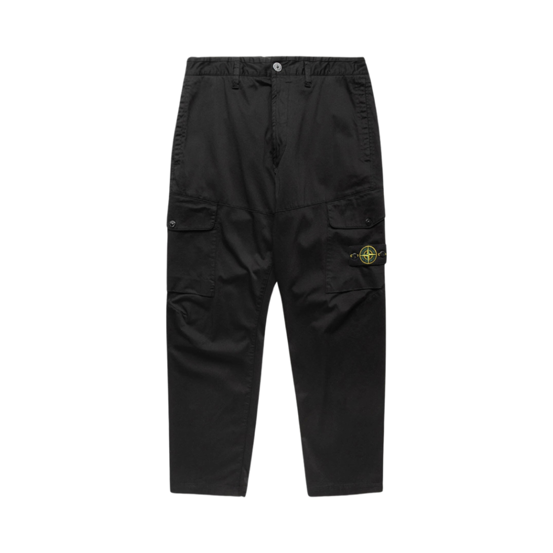 801531012-V0029 Stone Island 31012 Wappen Patch Cargo Pants Black - 24SS