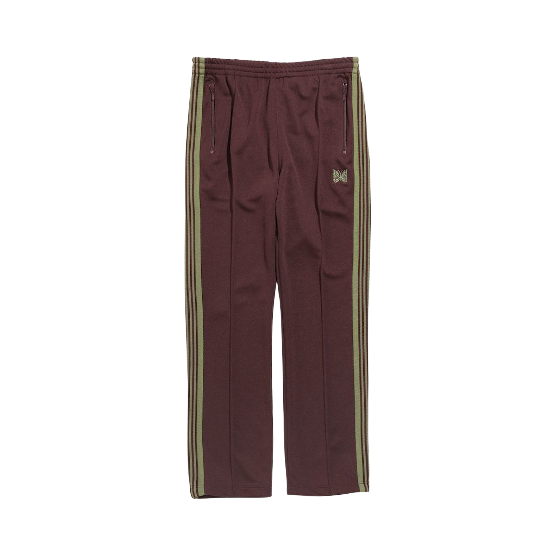 니들스 내로우 트랙 팬츠 폴리 스무스 마룬