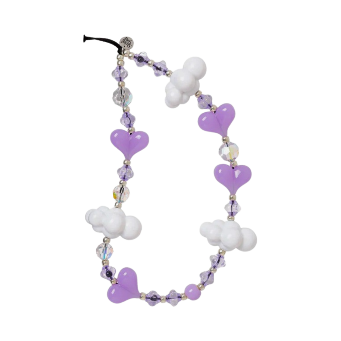 스트링 팅 카와이 인 더 스카이 라일락 리스틀릿 폰 스트랩(String Ting Kawaii in the Sky Lilac Wristlet Phone Strap)