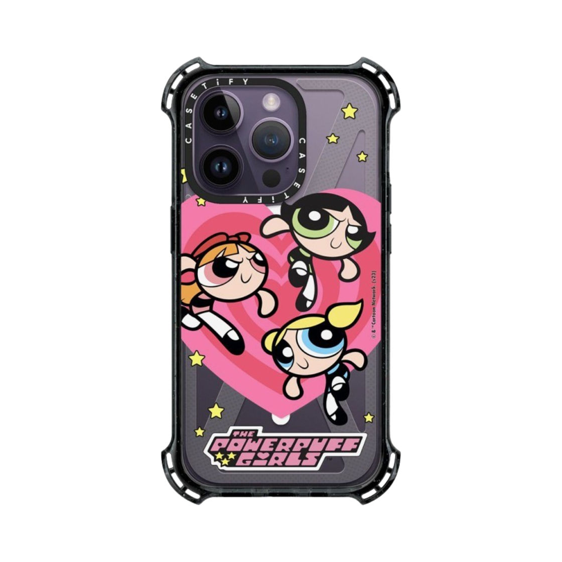 케이스티파이 x 파워퍼프걸 아이폰 하트 바운스 케이스 클리어 블랙(Casetify x The Powerpuff Girls iPhone Heart Bounce Case Clear Black) - 2