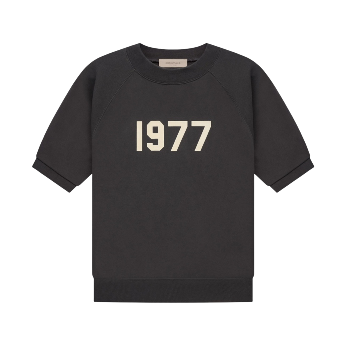 에센셜 1977 숏슬리브 래글런 크루넥 스웨트셔츠 아이언 - 22SS(Essentials 1977 Short Sleeve Raglan Crewneck Sweatshirt Iron - 22SS) - 1