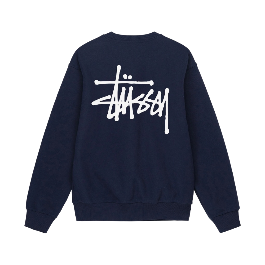 ★韓国の人気★【STUSSY】★Relaxed Smoothstock Cre.w Black★ RELAXED SMOOTHSTOCK BLACK CREW - Stussy Store