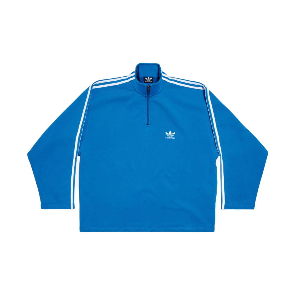 발렌시아가 x 아디다스 하이넥 지퍼 스웨트셔츠 블루(Balenciaga x Adidas High Neck Zip Sweatshirt Blue) - 1