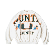 Kapital 30 Fleece Big Sweatshirt White