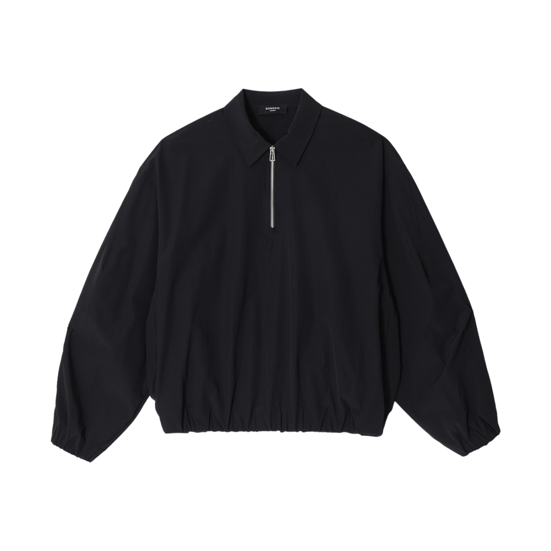 SH2TS280BK Songzio Homme Polydart Collared Sweatshirt Black