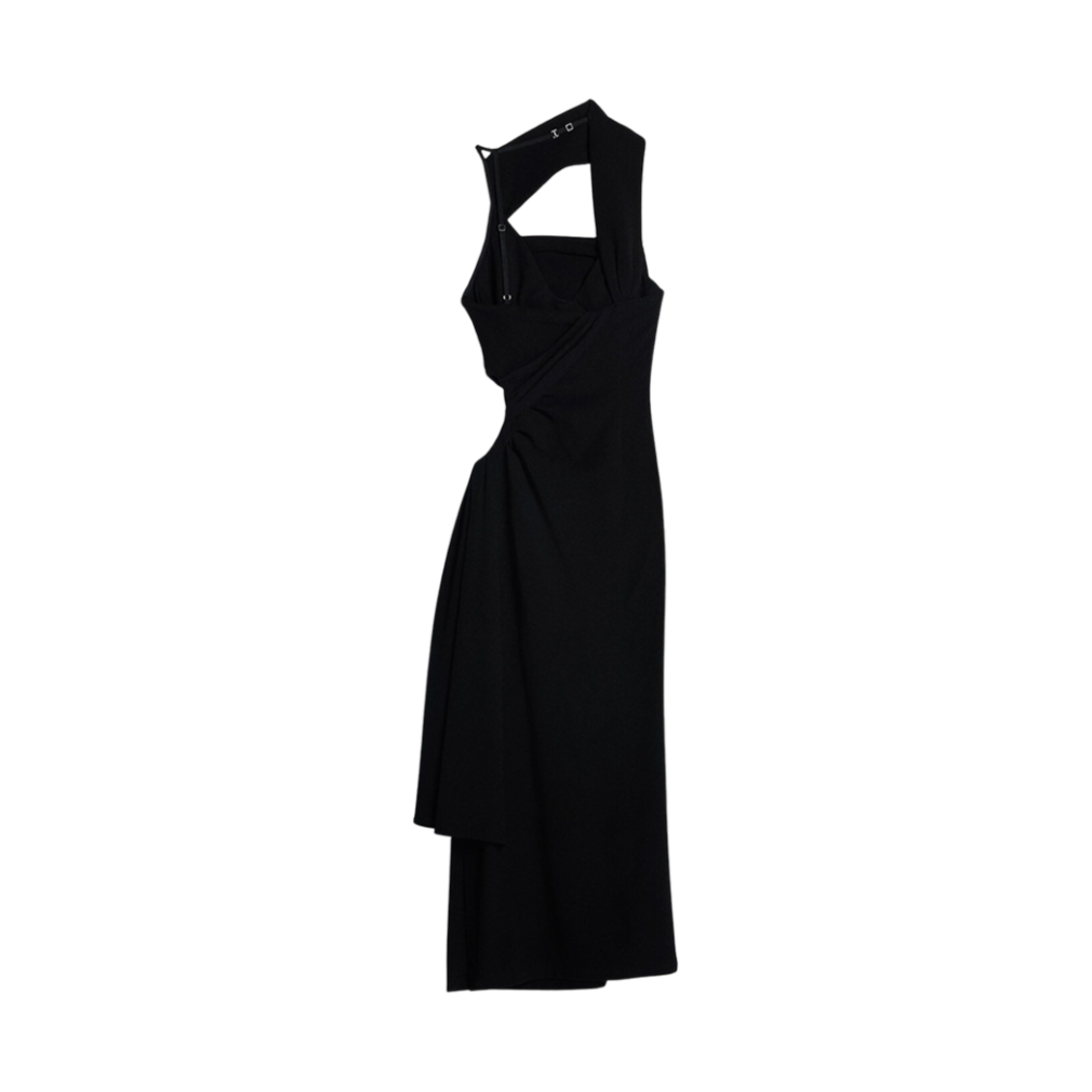 (W) 자크뮈스 라 로브 아바나다 드레이프 어시메트릭 드레스 블랙((W) Jacquemus La Robe Abanada Draped Asymmetric Dress Black) - 2