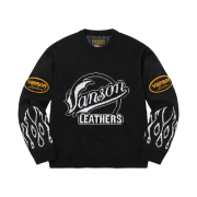 Supreme x Vanson Leathers Sweater Black - 22SS