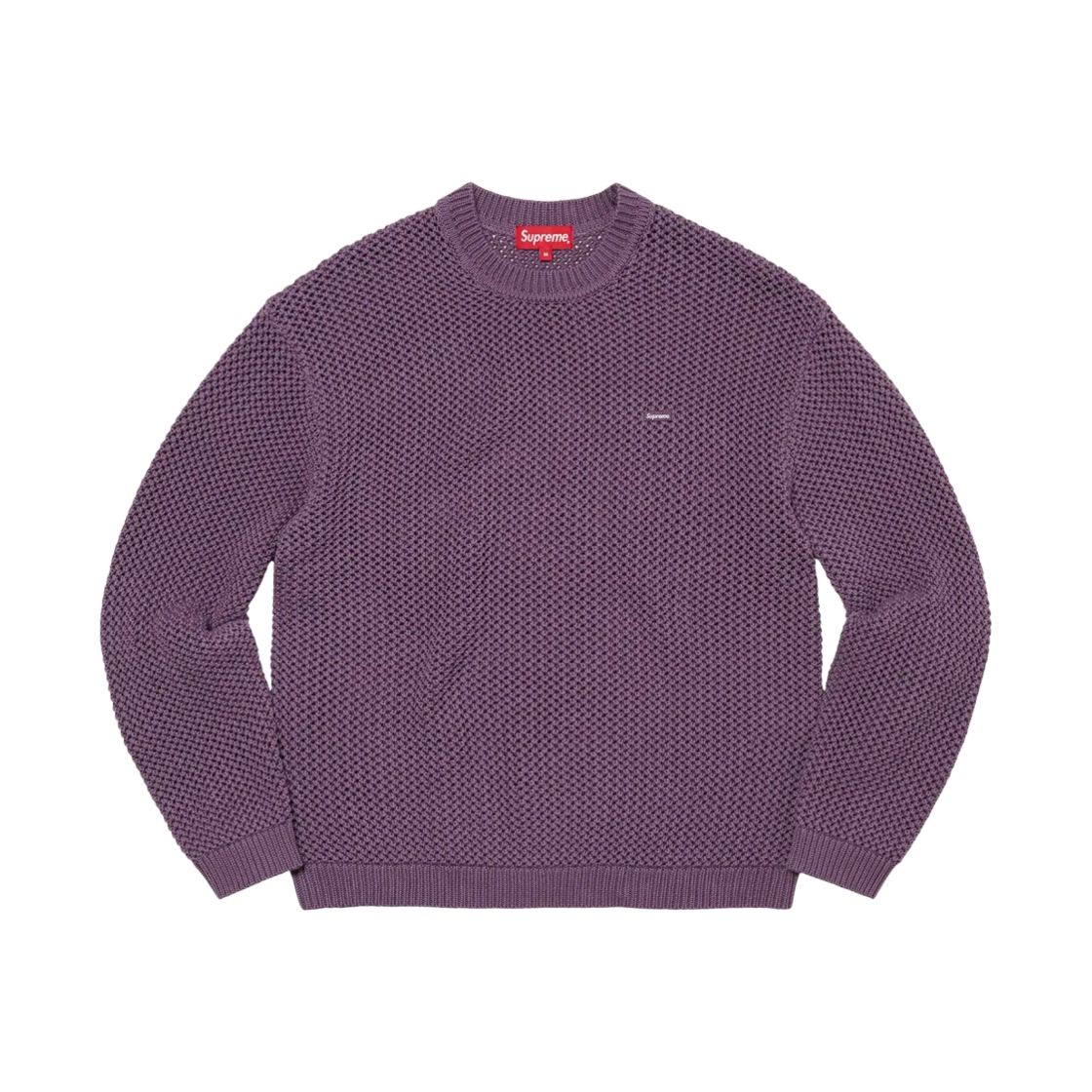 슈프림 오픈 니트 스몰 박스 스웨터 더스티 퍼플 - 22SS