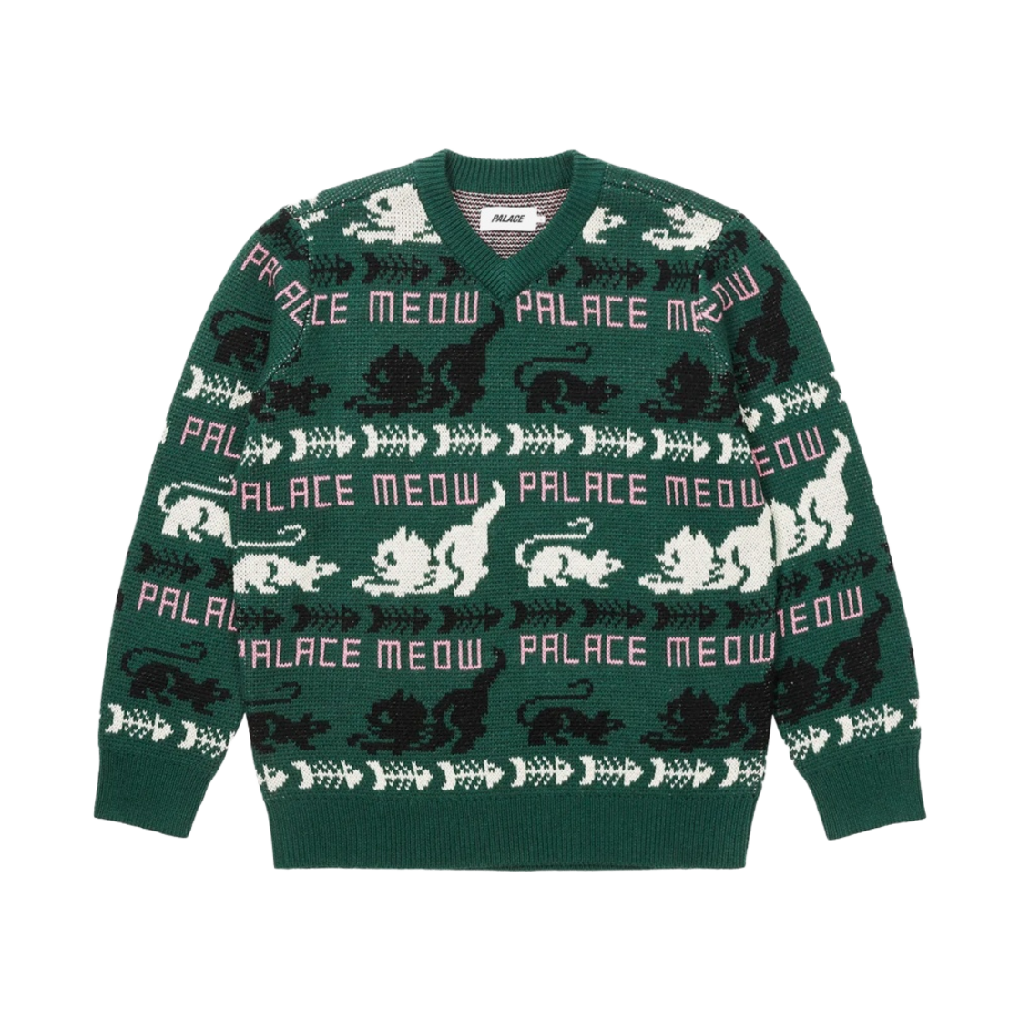 팔라스 미야오 니트 그린 - 22FW(Palace Meow Meow Knit Green - 22FW) - 1
