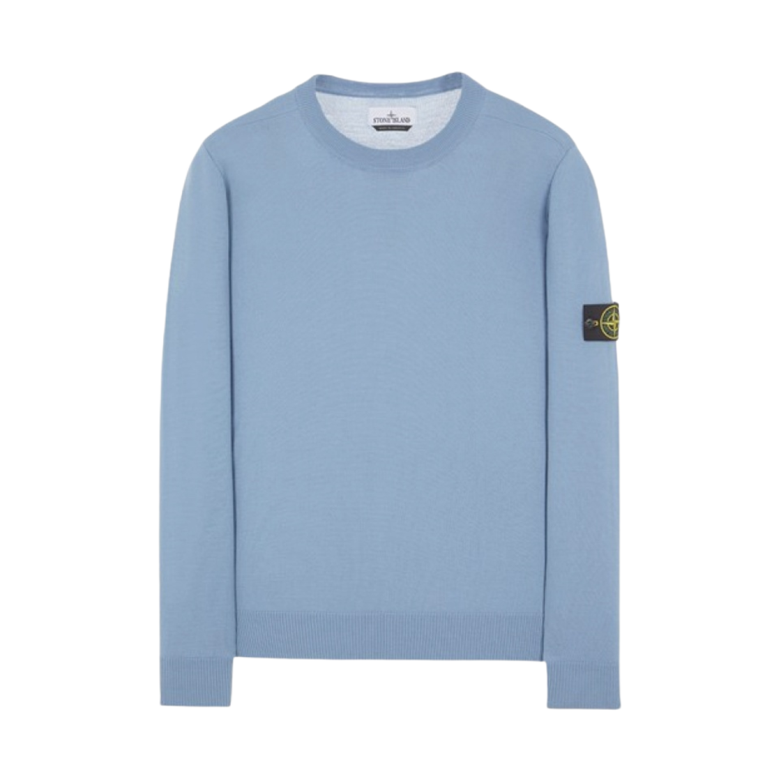 스톤 아일랜드 510C4 라이트 울 크루넥 니트 파스텔 블루 - 22FW(Stone Island 510C4 Light Wool Crewneck Knit Pastel Blue - 22FW) - 1