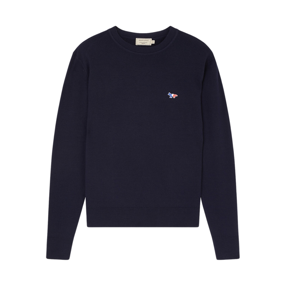 메종 키츠네 버진 울 라운드넥 풀오버 네이비(Maison Kitsune Virgin Wool R-Neck Pullover Navy) - 1