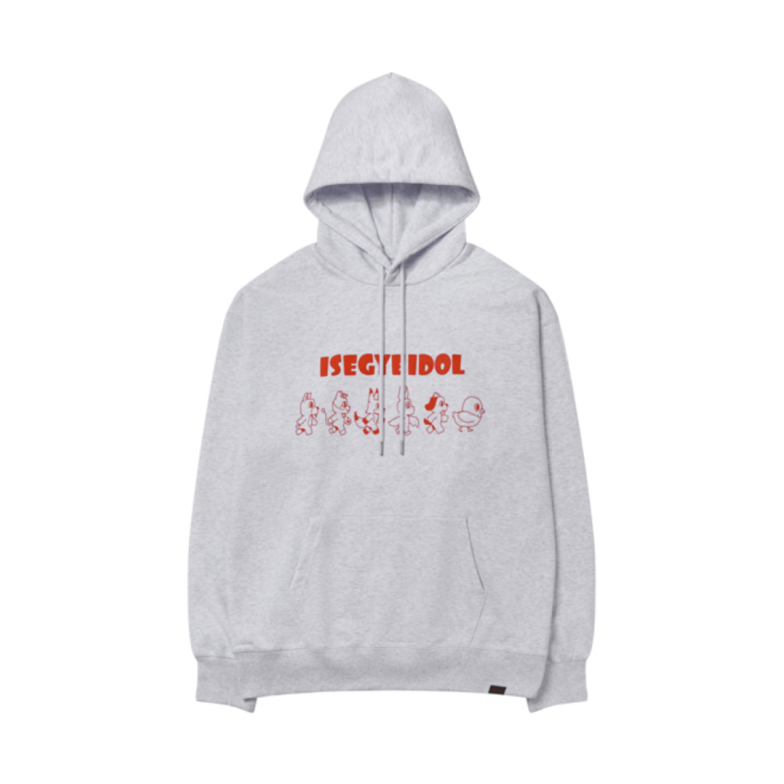 스파오 x 우왁굳 이세계 아이돌 후드 스웨트셔츠 그레이(Spao x Woowakgood Isegye Idol Hooded Sweatshirt Grey)