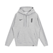 Nike Korea NSW Club Fleece Pullover Hoodie Dark Grey Heather - Asia