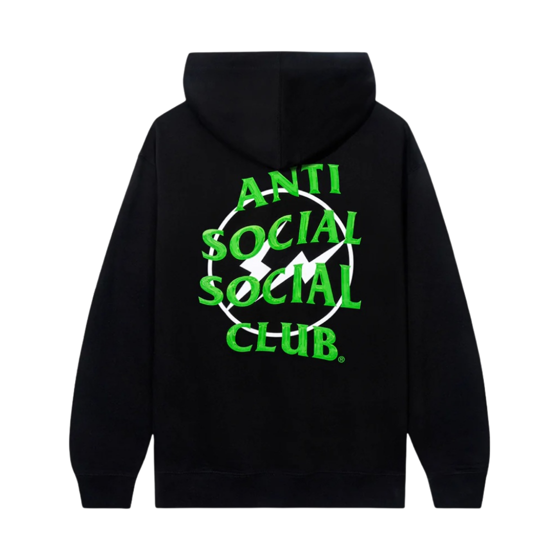 안티 소셜 소셜 클럽 x 프라그먼트 프레셔스 페탈 후드 블랙 그린(Anti Social Social Club x Fragment Precious Petals Hoodie Black Green)