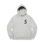 Supreme S Logo Hooded Sweatshirt Heather Grey - 22FW