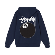 Stussy 8 Ball Hoodie Navy - 21FW
