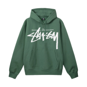 Stussy Big Stock Hoodie Green