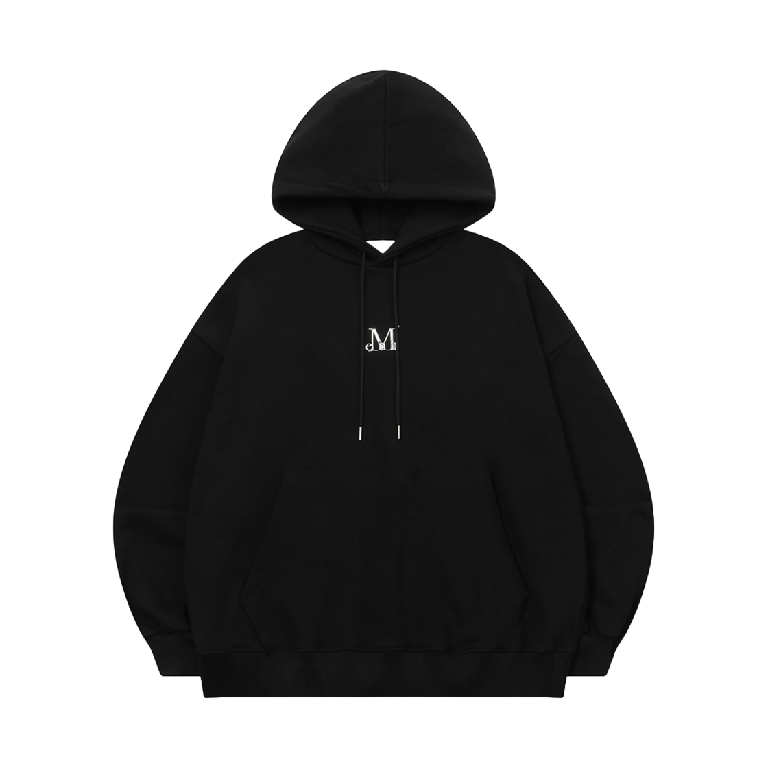 P00000SO_BK MUCENT Yond Metal Logo Hood T Black