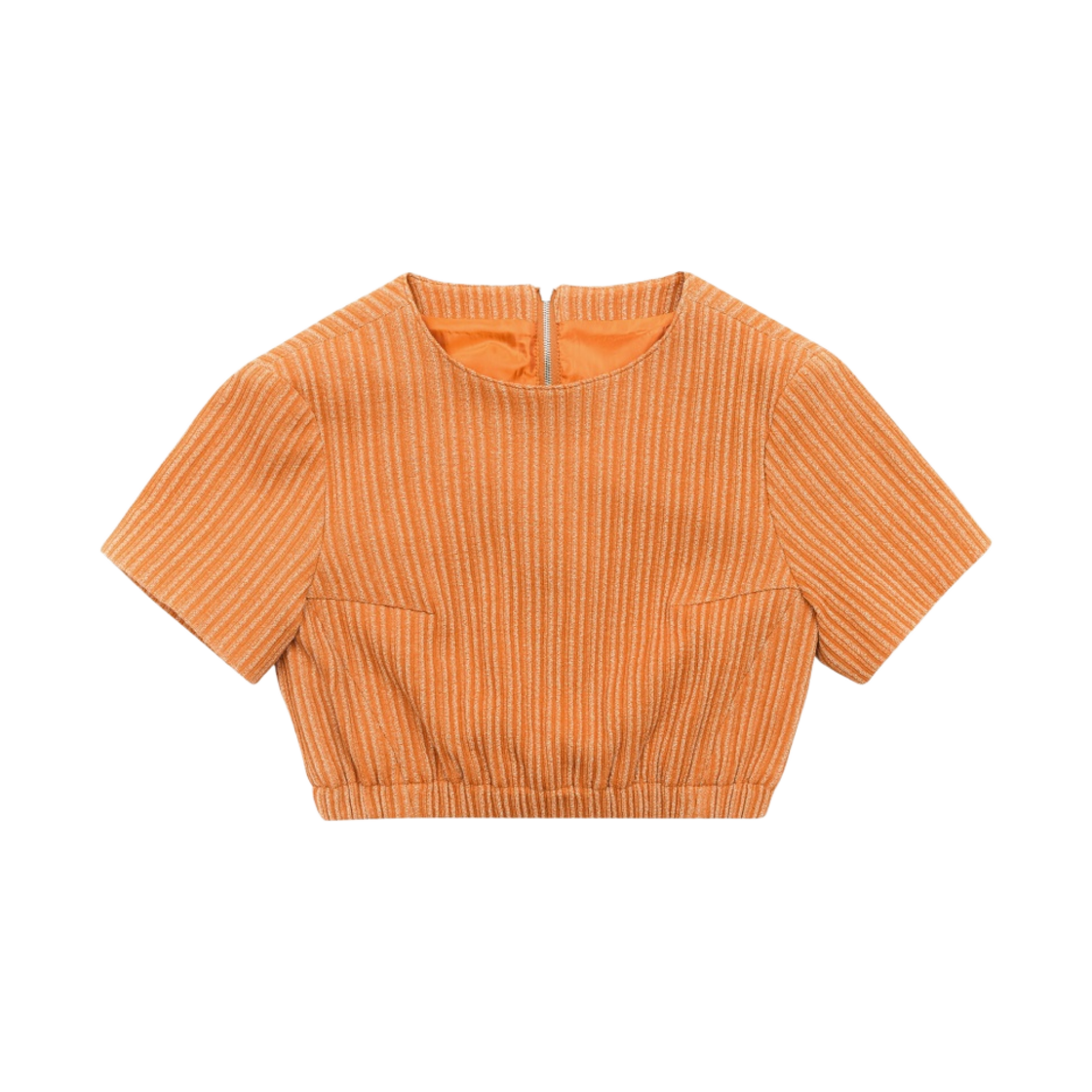 BMADSSTS0302OR (W) Ader Error Flut Cropped T-Shirt Orange