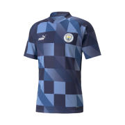 Puma 2022/23 Manchester City Prematch Short Sleeve Jersey Lake Blue Navy