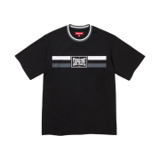 Supreme Warm Up Stripe S/S Top Black - 24SS