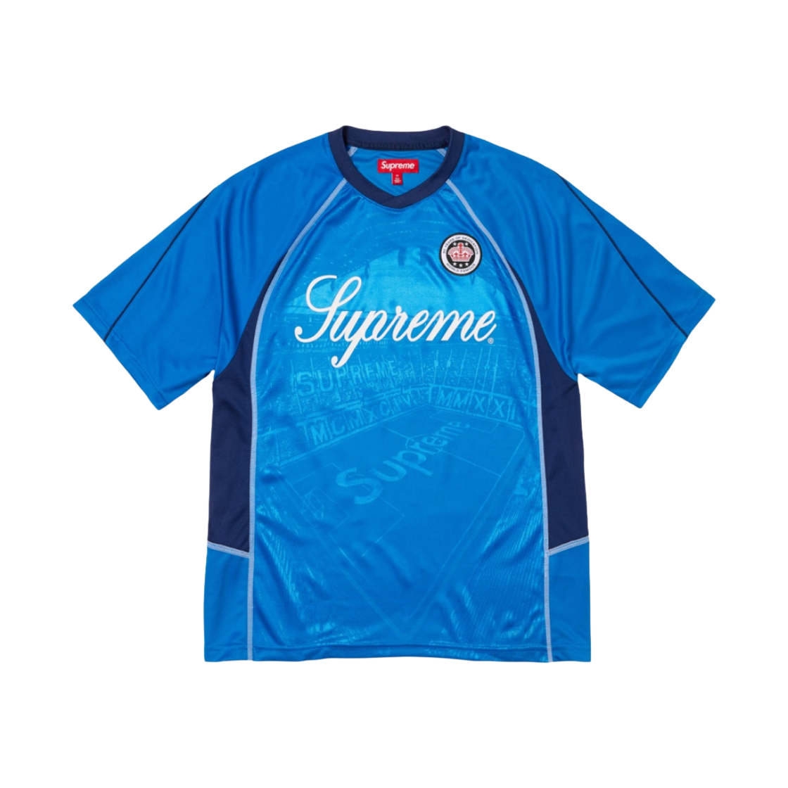슈프림 자카드 사커 저지 블루 - 24SS