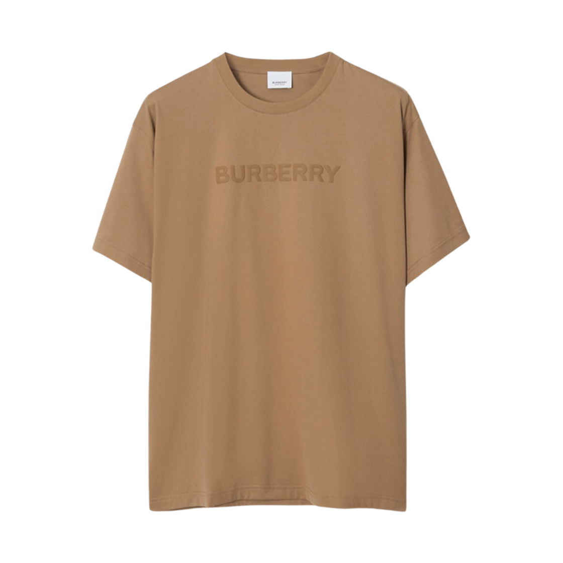8083128 Burberry Logo Cotton T-Shirt Camel