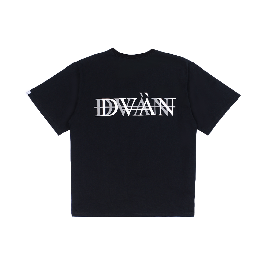 드반 더블 로고 티셔츠 블랙(DVAN Double Logo T-Shirt Black)