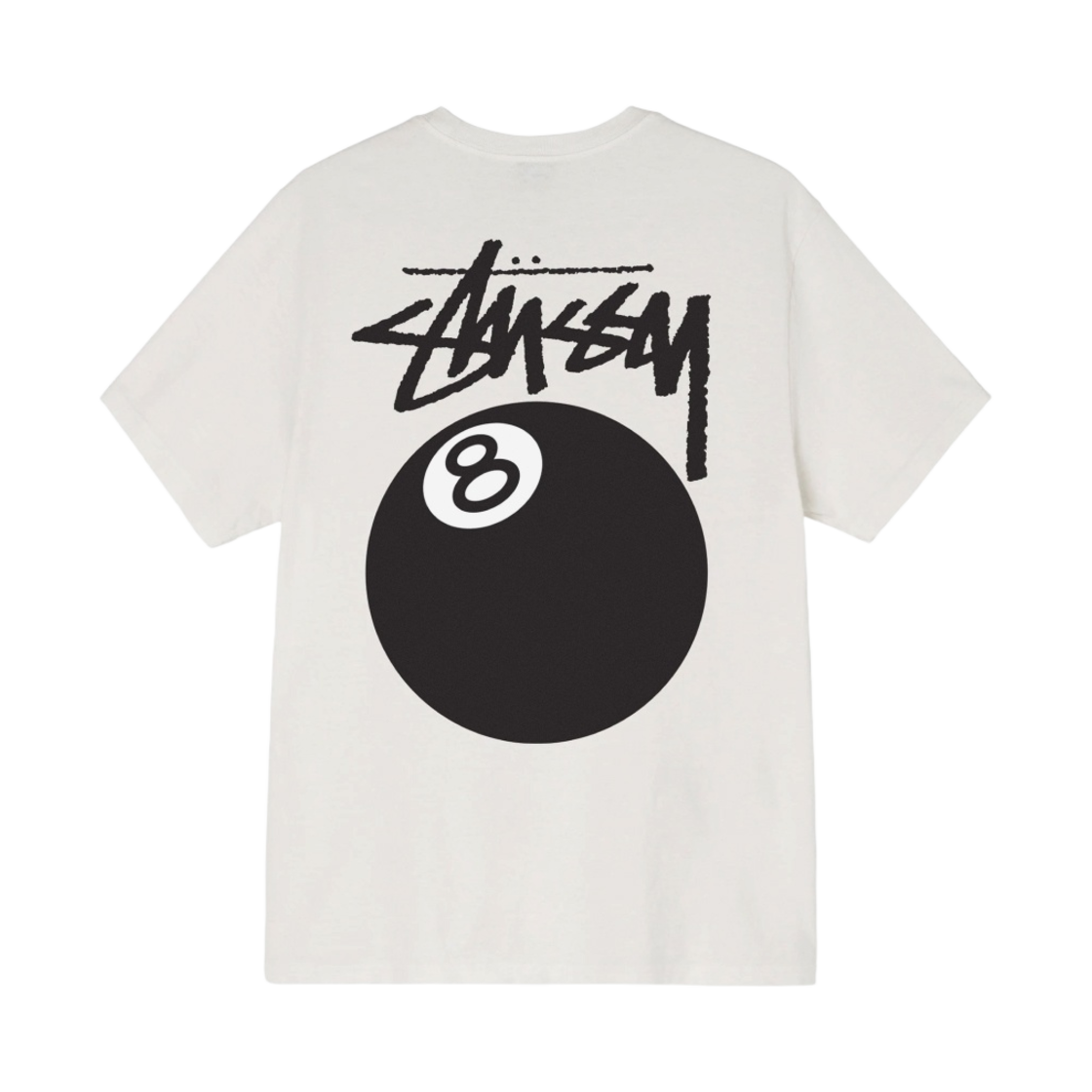 스투시 8볼 피그먼트 다이드 티셔츠 내츄럴 - 21FW(Stussy 8 Ball Pigment Dyed T-Shirt Natural - 21FW)