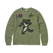 Thisisneverthat x Grateful Dead Peace Bears Waffle LS Top Light Green
