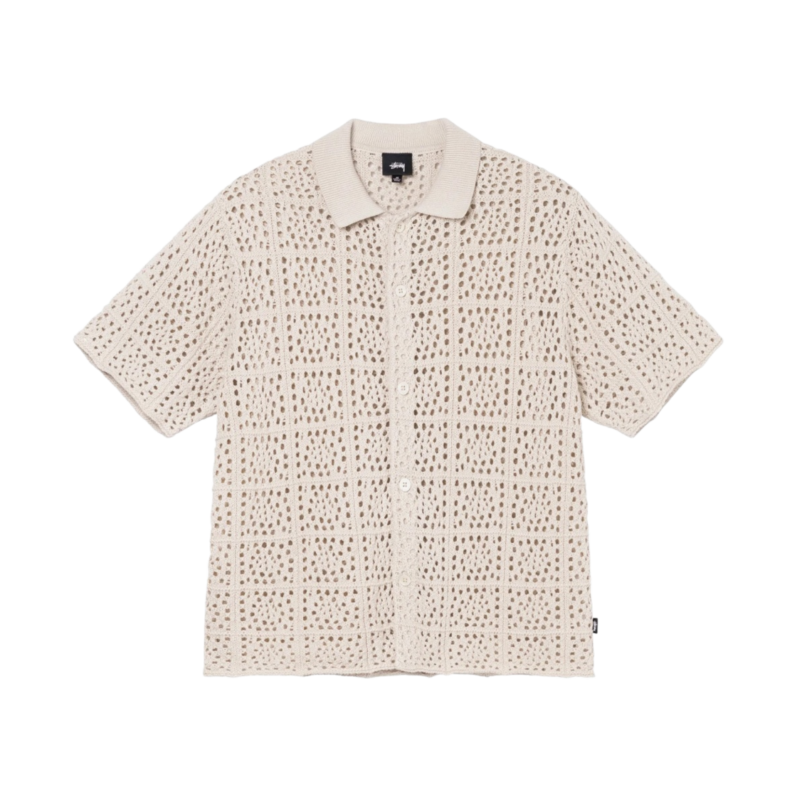 스투시 크로쉐 셔츠 내츄럴 | Stussy | KREAM