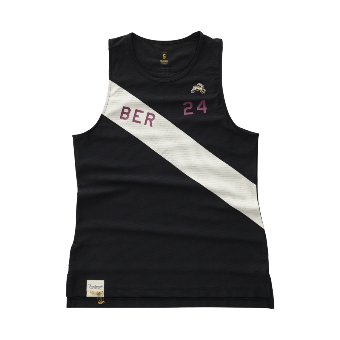 (W) 트랙스미스 베를린 싱글렛 블랙((W) Tracksmith Berlin Singlet Black)