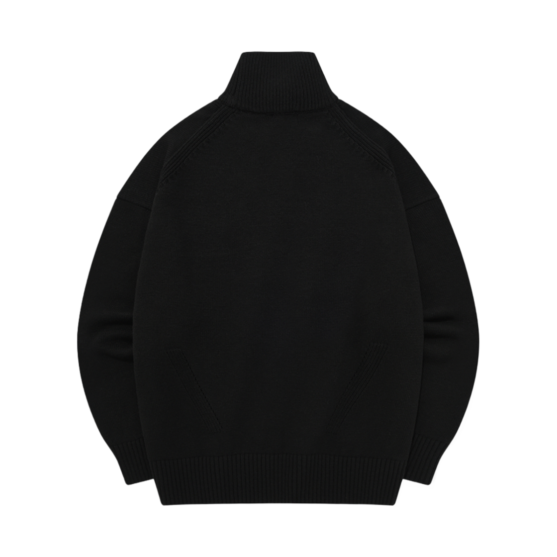 커버낫 C 로고 터틀넥 니트 블랙(Covernat C Logo Turtleneck Knit Black) - 2