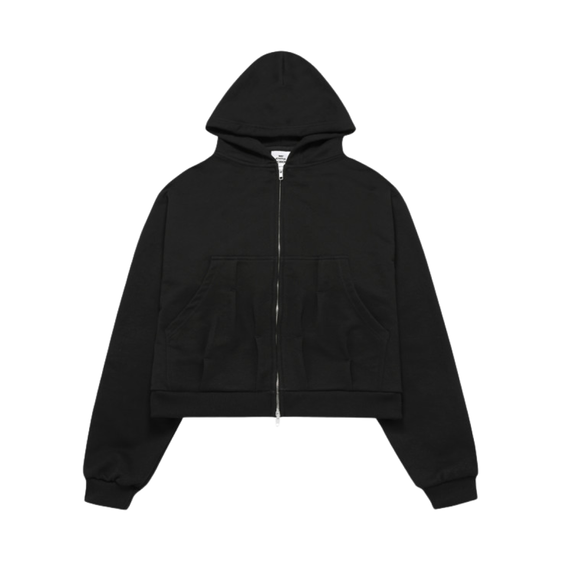 - MJD Pocket Bar Tack Zip Up Hoodie Black