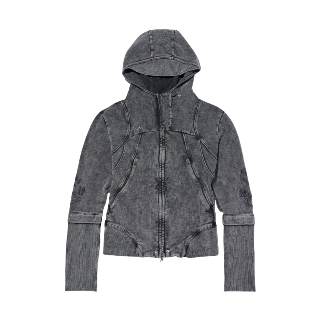 トップス MISCHIEF CUT OFF HOODIE W) 미스치프 컷 오프 후드 워시드 차콜 | Mischief | KREAM