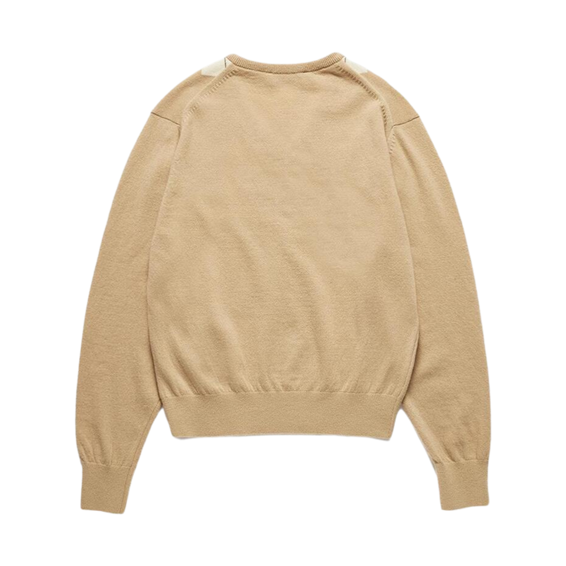 던스트 브이넥 아가일 스웨터 베이지(Dunst V-Neck Argyle Sweater Beige) - 2
