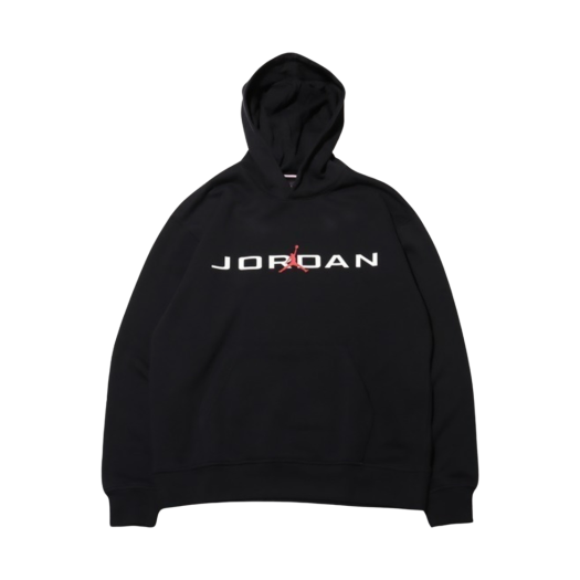 Jordan Essentials Fleece Hoodie Black White - Asia