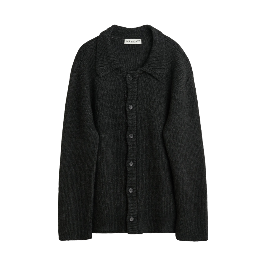 아워레가시 빅 가디건 쉐도우 블랙 펑키 아크릴(Our Legacy Big Cardigan Shadow Black Funky Acrylic)