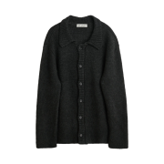 Our Legacy Big Cardigan Shadow Black Funky Acrylic