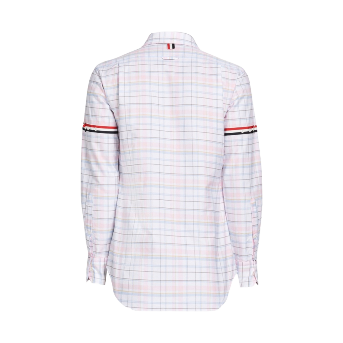 톰브라운 플레이드 옥스포드 암밴드 포인트 칼라 셔츠 라이트 핑크(Thom Browne Plaid Oxford Armband Point Collar Shirt Light Pink) - 2