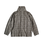 Kapital Jersey Snake Pattern Baggy High Neck Long Sleeve Shirt Gray