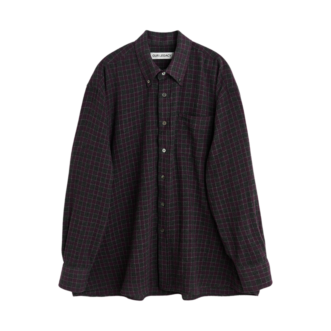 아워레가시 보로우드 BD 셔츠 소포모어 체크 루럴 울(Our Legacy Borrowed BD Shirt Sophomore Check Rural Wool)
