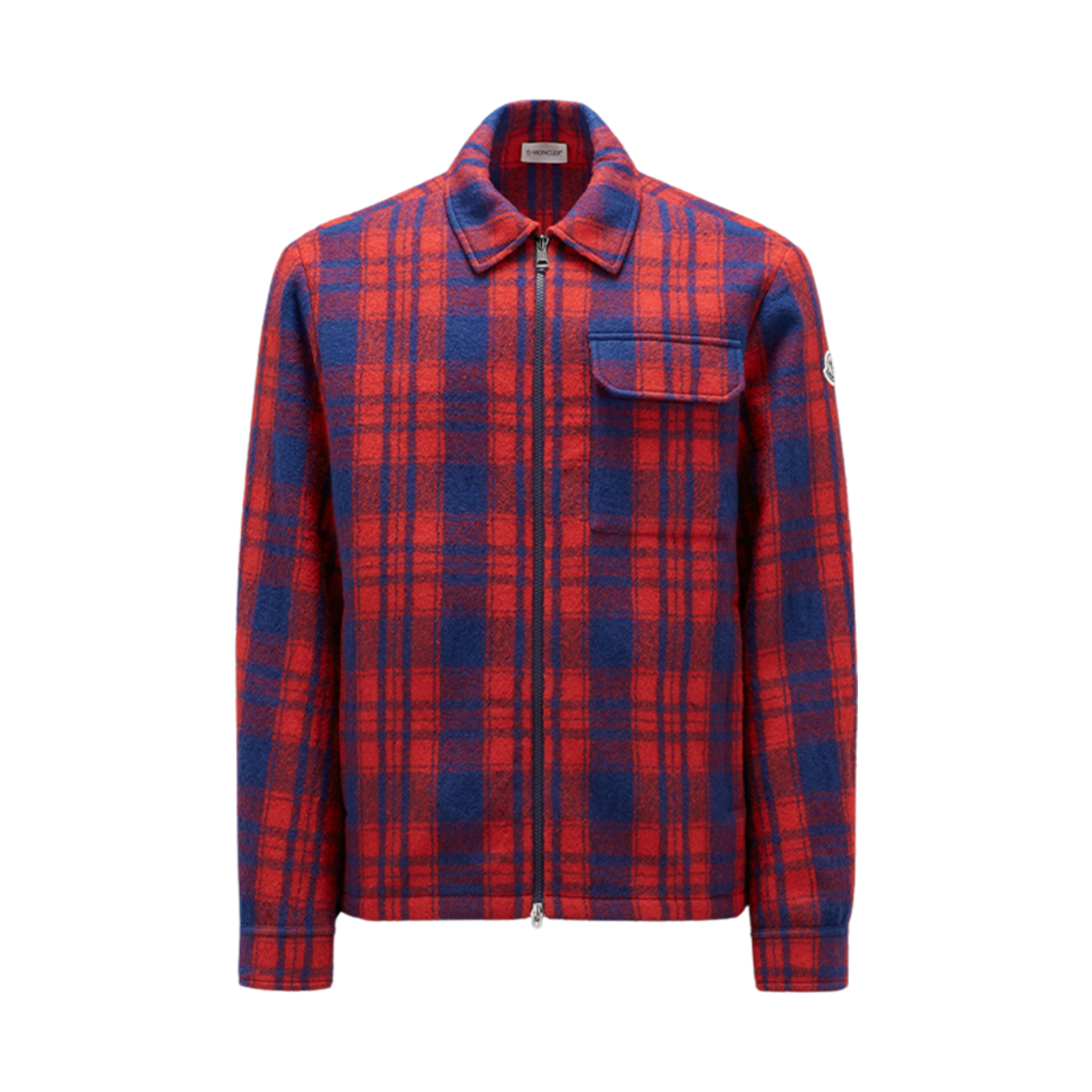 【関税込み】Moncler レッド プレイドシャツ 몽클레르 플레이드 울 셔츠 블루 레드 - 23FW | Moncler | KREAM
