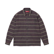 Supreme Woven Stripe Shirt Faded Black - 24FW
