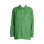 Needles Linen Canvas Work Shirt Green